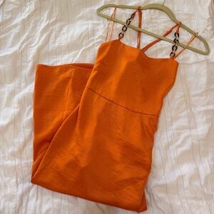 House of Harlow 1960 midi orange dress